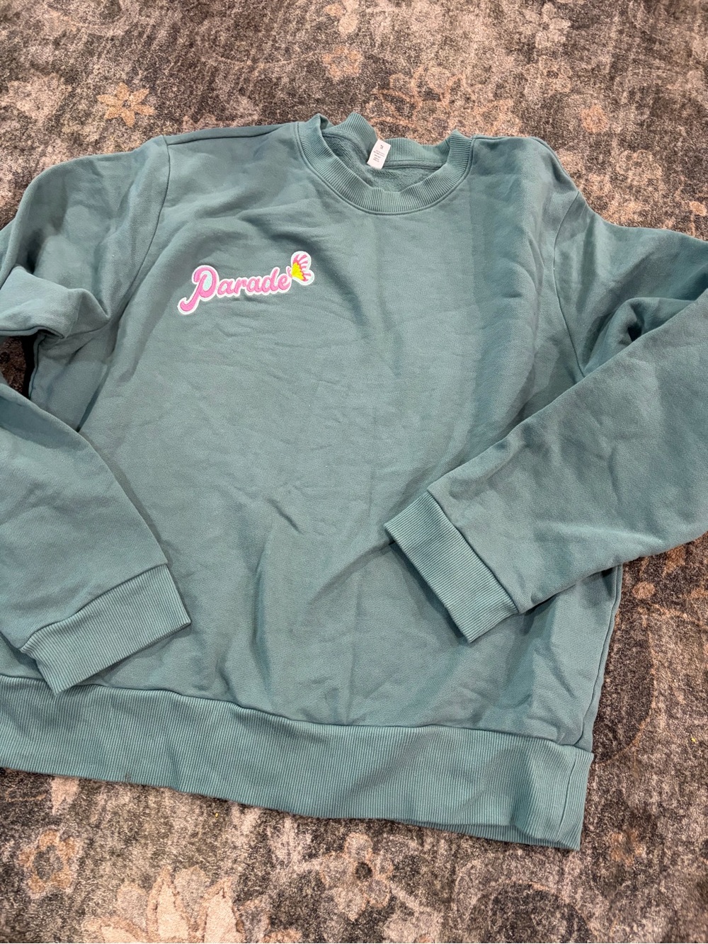 Parade Women's Teal Crewneck Sweatshirt